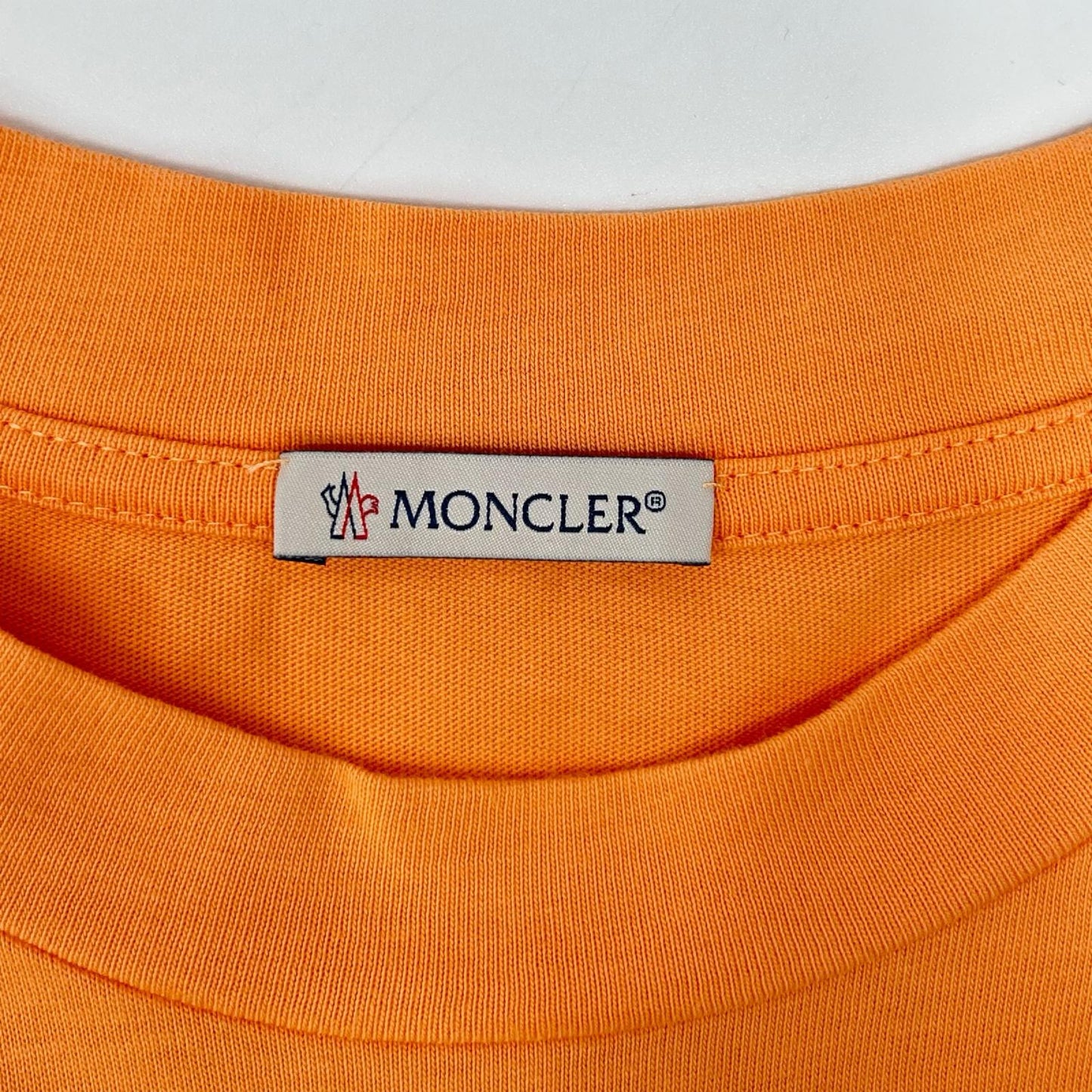 MONCLER モンクレール 21年 オレンジ ロゴ SS TSHIRT トップス