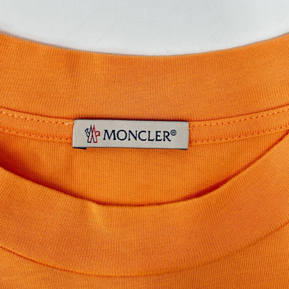 MONCLER モンクレール 21年 オレンジ ロゴ SS TSHIRT トップス