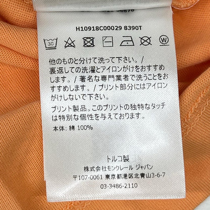 MONCLER モンクレール 21年 オレンジ ロゴ SS TSHIRT トップス