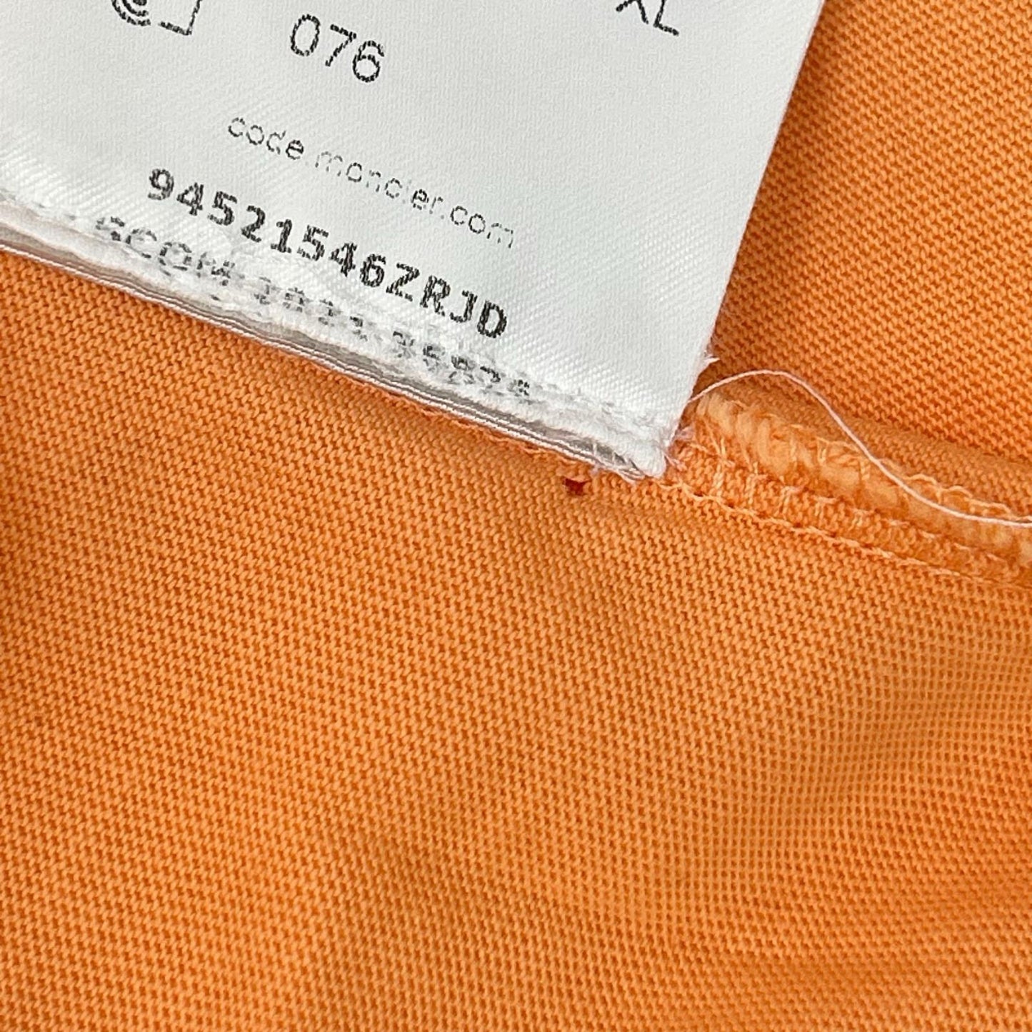 MONCLER モンクレール 21年 オレンジ ロゴ SS TSHIRT トップス