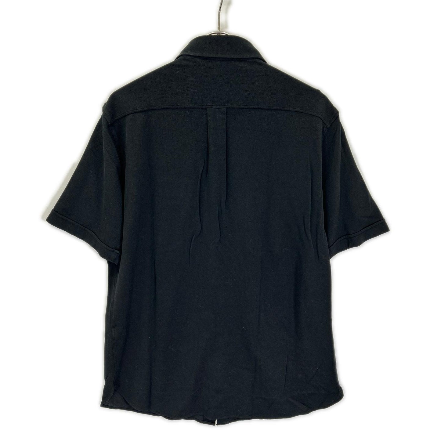 FILIPPO DE LAURENTIIS フィリッポ・デ・ローレンティス ブラック コットン フロントポケット ドレスシャツ トップス