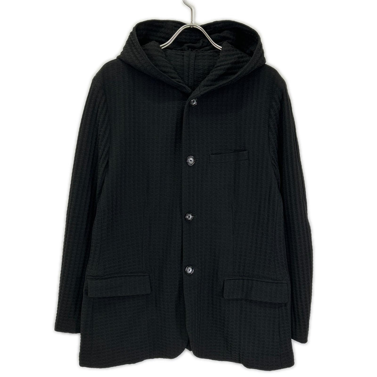 EMPORIOARMANI 3H1GN6 Black Honeycomb-Jacquard Houndstooth Jacket Jacket