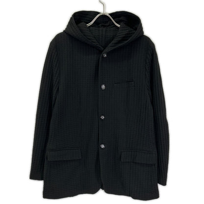 EMPORIOARMANI 3H1GN6 Black Honeycomb-Jacquard Houndstooth Jacket Jacket