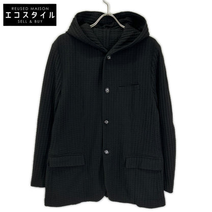 EMPORIOARMANI 3H1GN6 Black Honeycomb-Jacquard Houndstooth Jacket Jacket