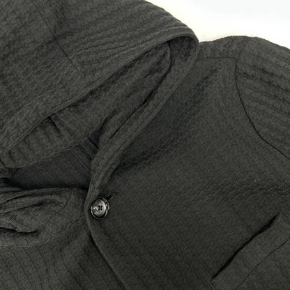 EMPORIOARMANI 3H1GN6 Black Honeycomb-Jacquard Houndstooth Jacket Jacket