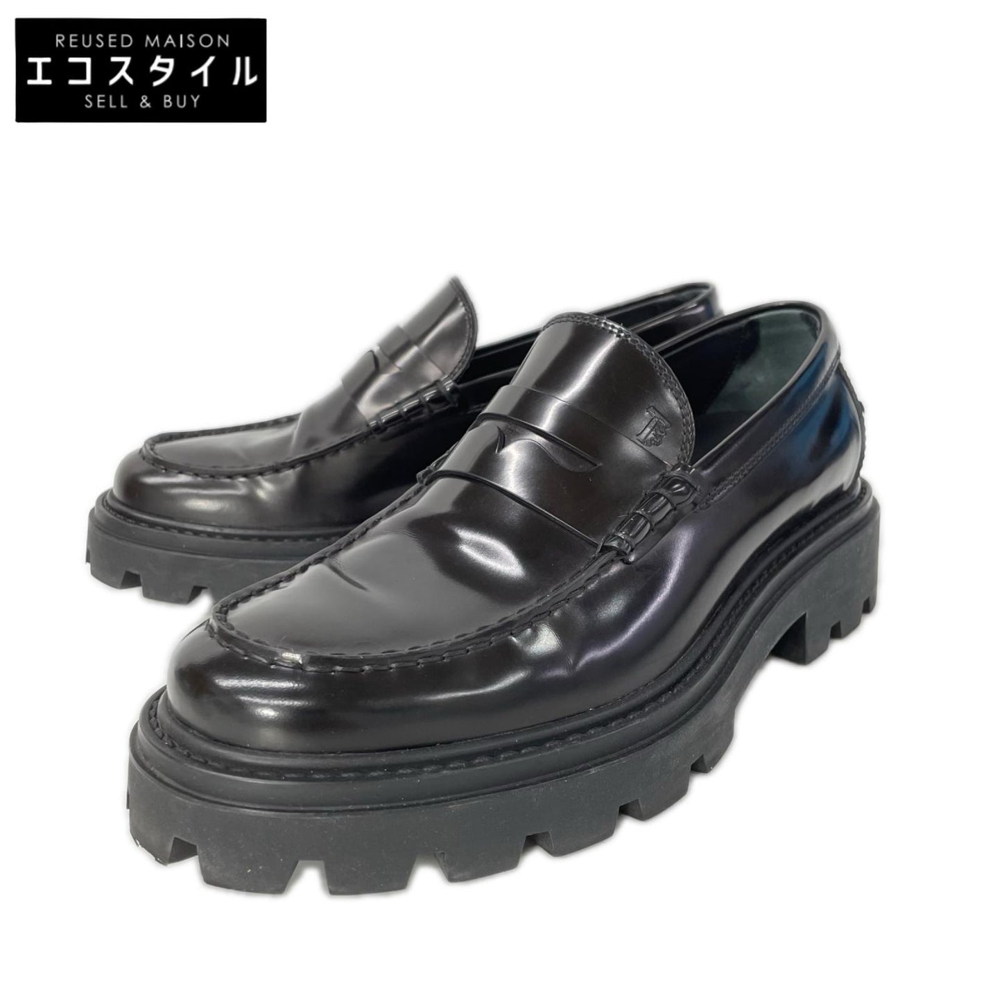 TOD'S トッズ レザー コインローファー シューズ