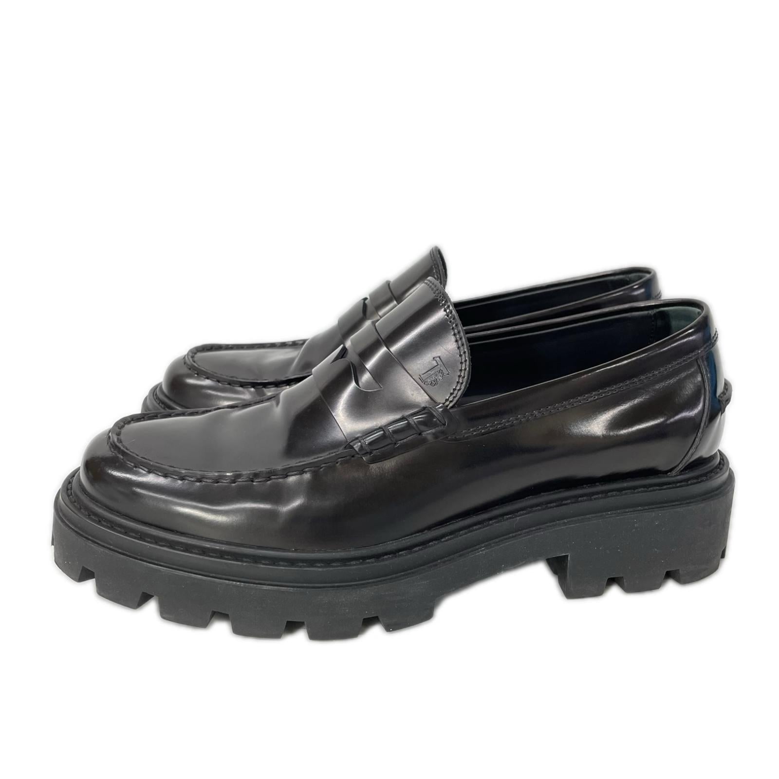 TOD'S トッズ レザー コインローファー シューズ
