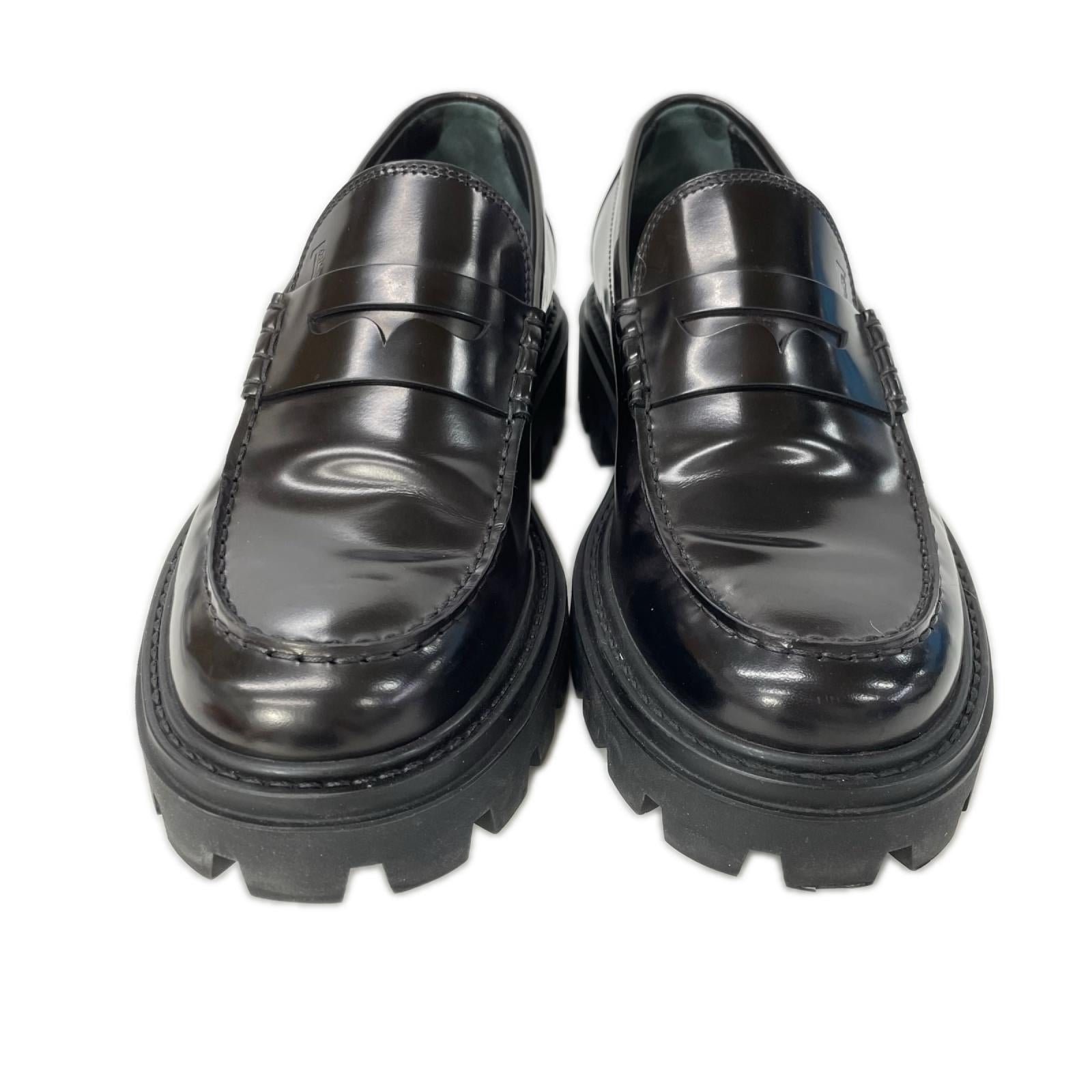 TOD'S トッズ レザー コインローファー シューズ
