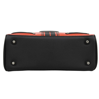 MARK&LONA マークアンドロナ 美品 Indy Cart Bag ハンドバッグ レディース レッド×ブラック MLS-5A-SB02 ハンドバッグ
