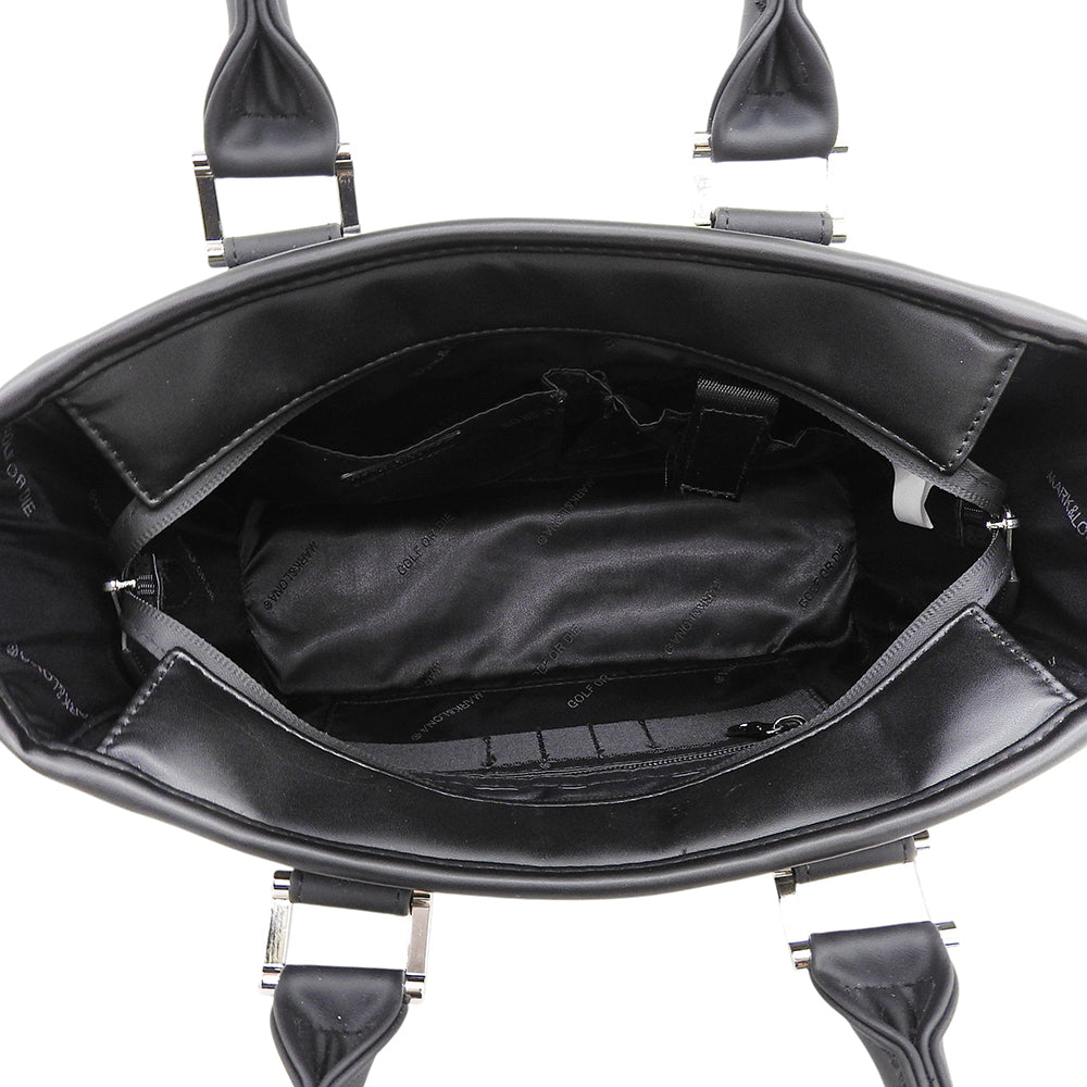 MARK&LONA マークアンドロナ 美品 Indy Cart Bag ハンドバッグ レディース レッド×ブラック MLS-5A-SB02 ハンドバッグ