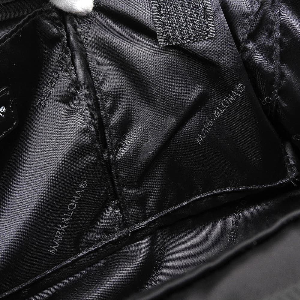 MARK&LONA マークアンドロナ 美品 Indy Cart Bag ハンドバッグ レディース レッド×ブラック MLS-5A-SB02 ハンドバッグ