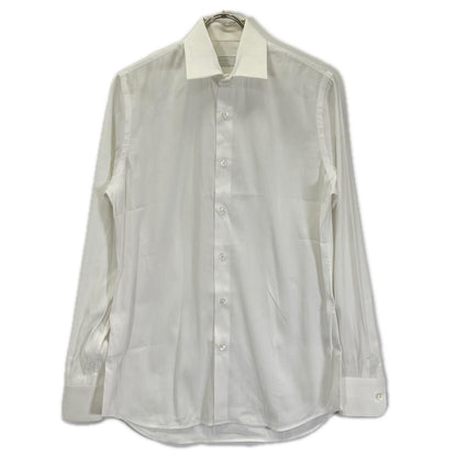PRADA プラダ 22年 UCM608 ホワイト ストレッチ ポプリンシャツ トップス