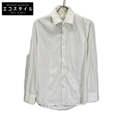 PRADA プラダ 18年 UCM608 ホワイト ストレッチ ポプリンシャツ トップス