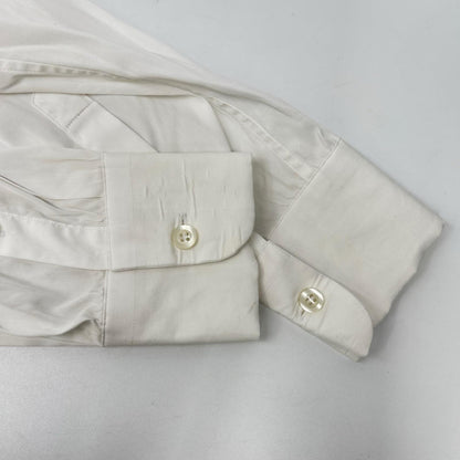 PRADA プラダ 18年 UCM608 ホワイト ストレッチ ポプリンシャツ トップス