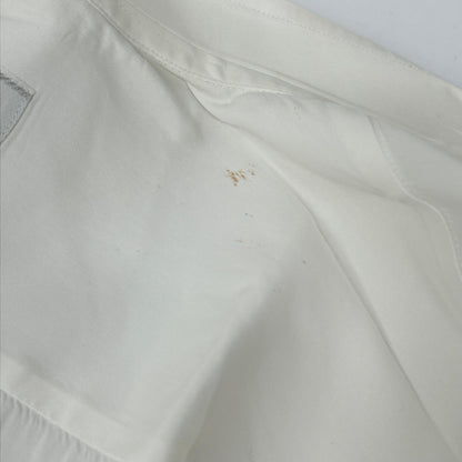 PRADA 2018 UCM669 White Cotton Long-Sleeve Shirt Top