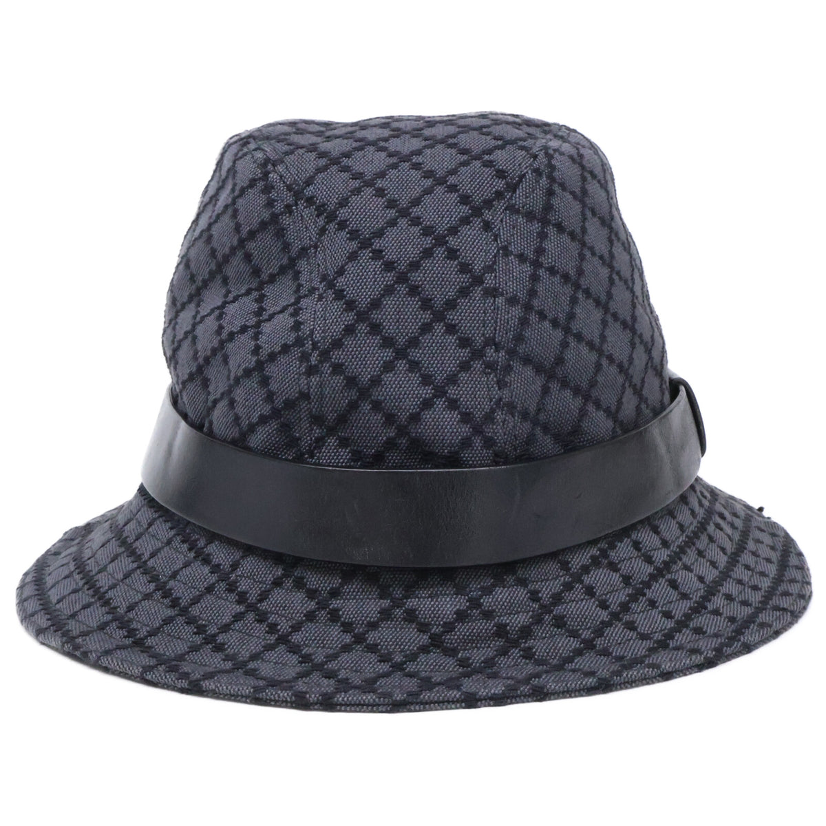 GUCCI グッチ キャンバス/レザー フィッシャーマン バケットハット 帽子
