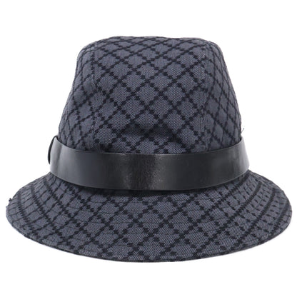 GUCCI グッチ キャンバス/レザー フィッシャーマン バケットハット 帽子