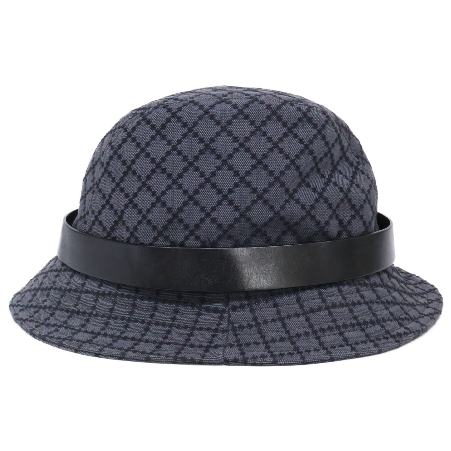 GUCCI グッチ キャンバス/レザー フィッシャーマン バケットハット 帽子