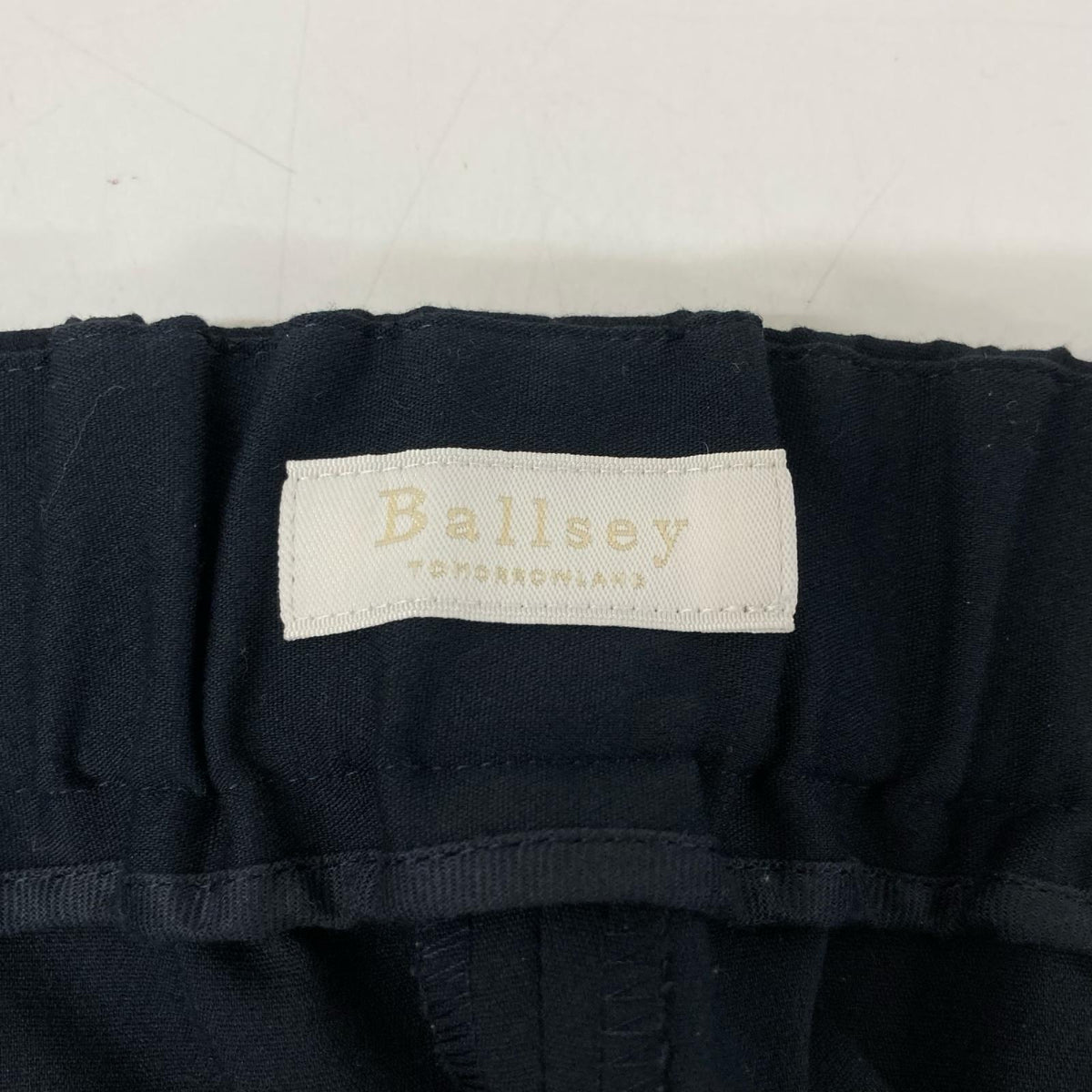 BALLSEY ボールジー ネイビー ポリエステルレーヨンストレッチ セミワイドパンツ ボトムス