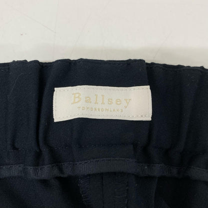 BALLSEY ボールジー ネイビー ポリエステルレーヨンストレッチ セミワイドパンツ ボトムス