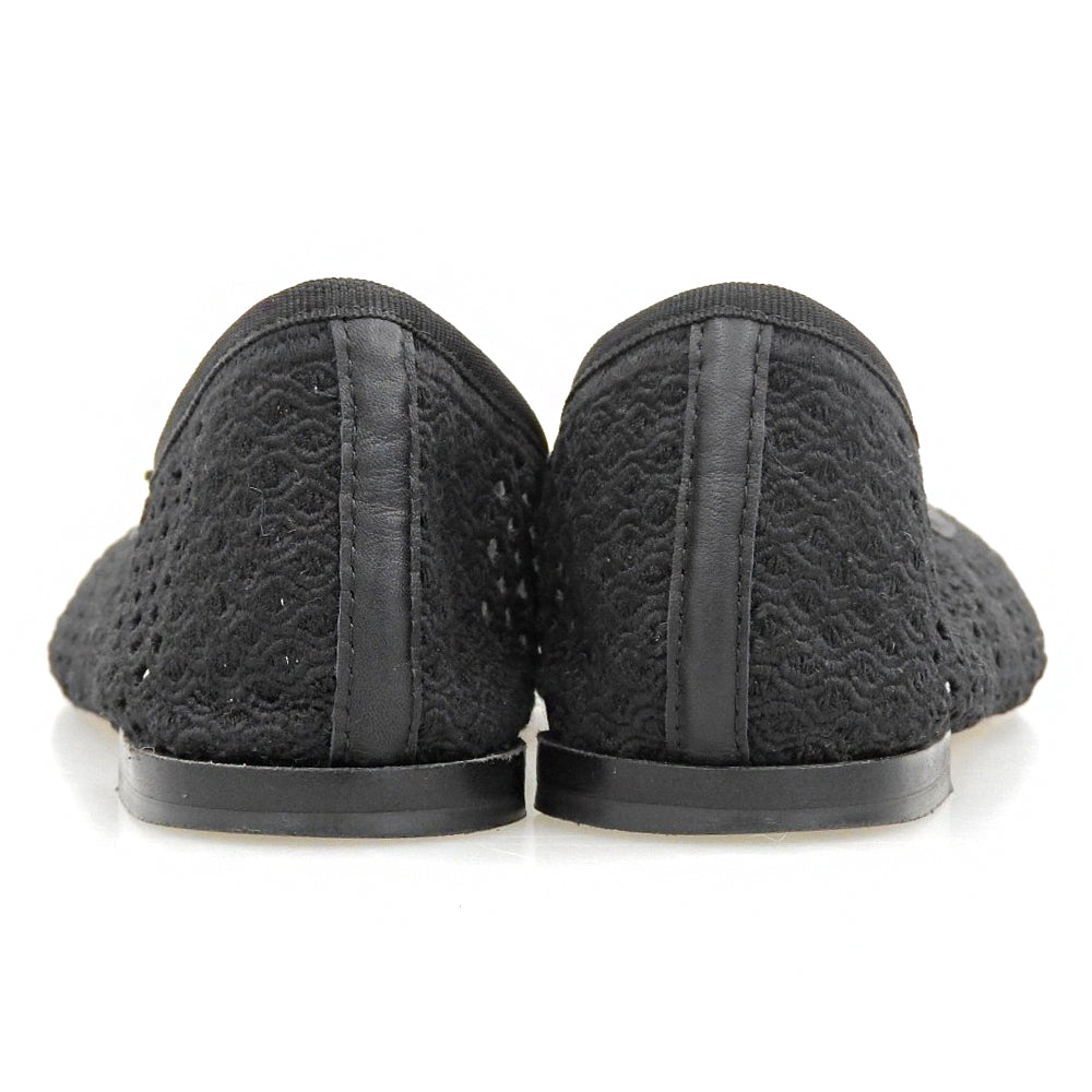 repetto レペット メッシュ フラット バレエシューズ レディース ブラック 37 シューズ