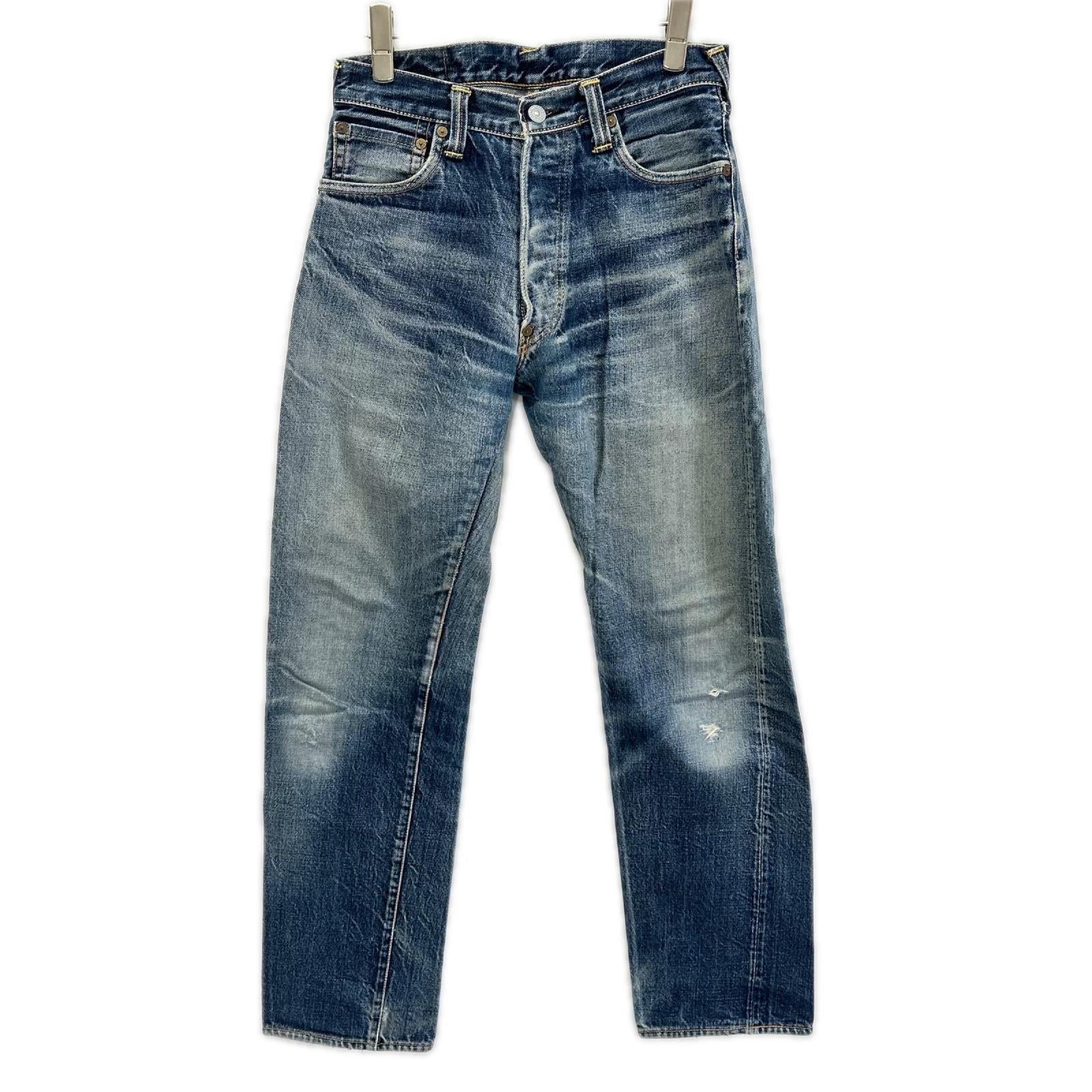 EVISU エヴィス ブルー ボタンフライ デニムパンツ ボトムス
