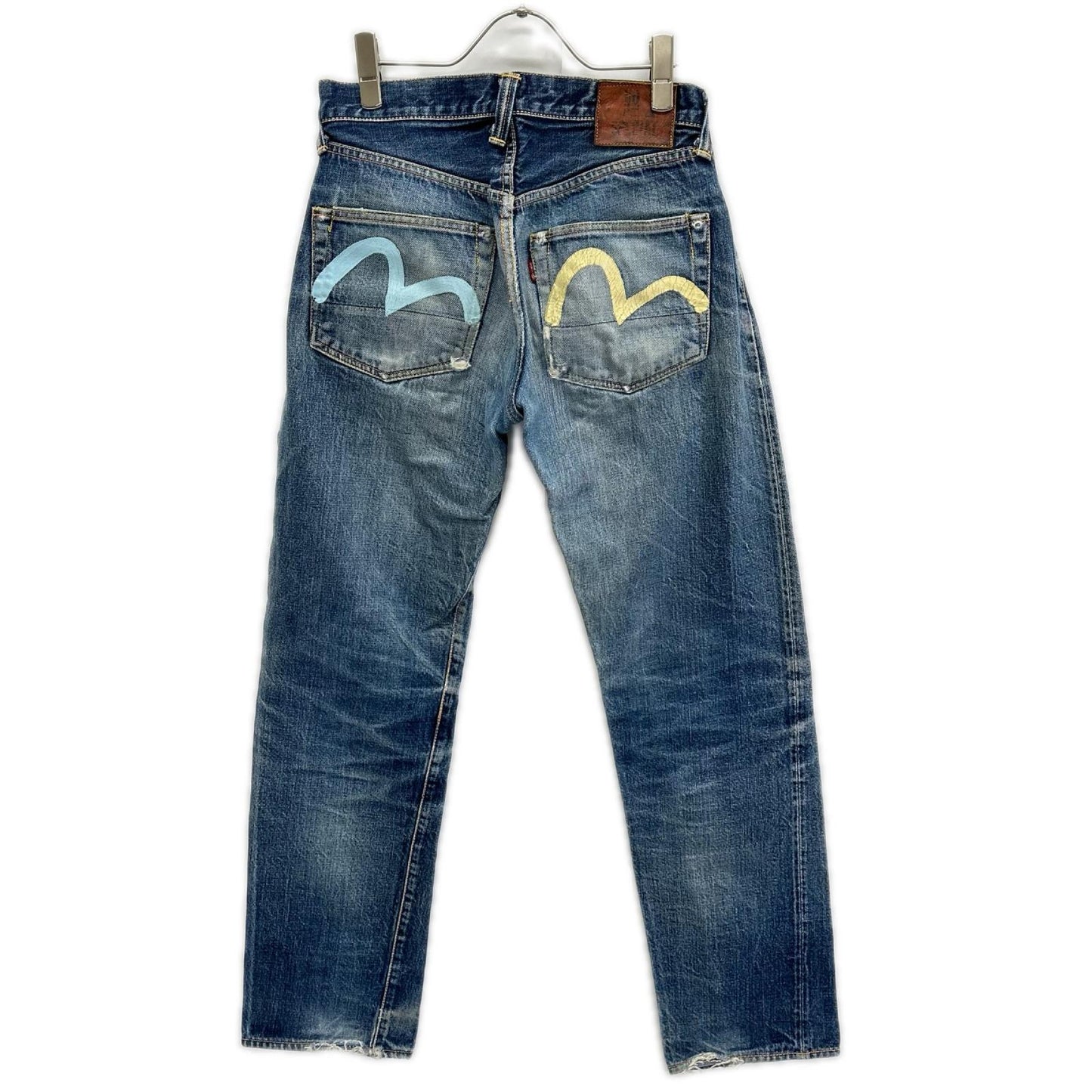 EVISU エヴィス ブルー ボタンフライ デニムパンツ ボトムス