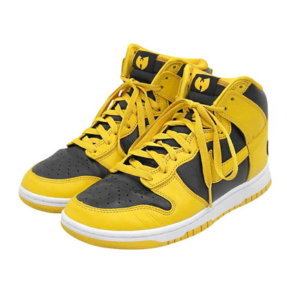 NIKE ナイキ 美品 ダンク HI レトロ PRM スニーカー シューズ メンズ イエロー/ブラック 26.5cm HJ4320-001 シューズ