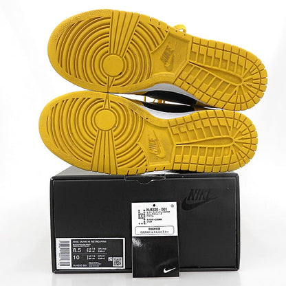 NIKE ナイキ 美品 ダンク HI レトロ PRM スニーカー シューズ メンズ イエロー/ブラック 26.5cm HJ4320-001 シューズ