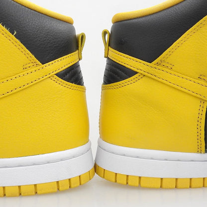 NIKE ナイキ 美品 ダンク HI レトロ PRM スニーカー シューズ メンズ イエロー/ブラック 26.5cm HJ4320-001 シューズ