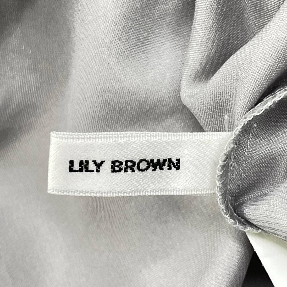 Lily Brown リリーブラウン LWFO245054 グレー オーナメント レース パイピング ドレス ワンピース