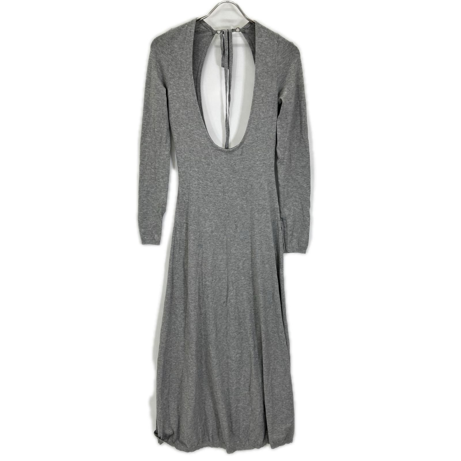 Rosarymoon ロザリームーン 25RF-7023 グレー Layered Bare Knit Dress ワンピース ワンピース