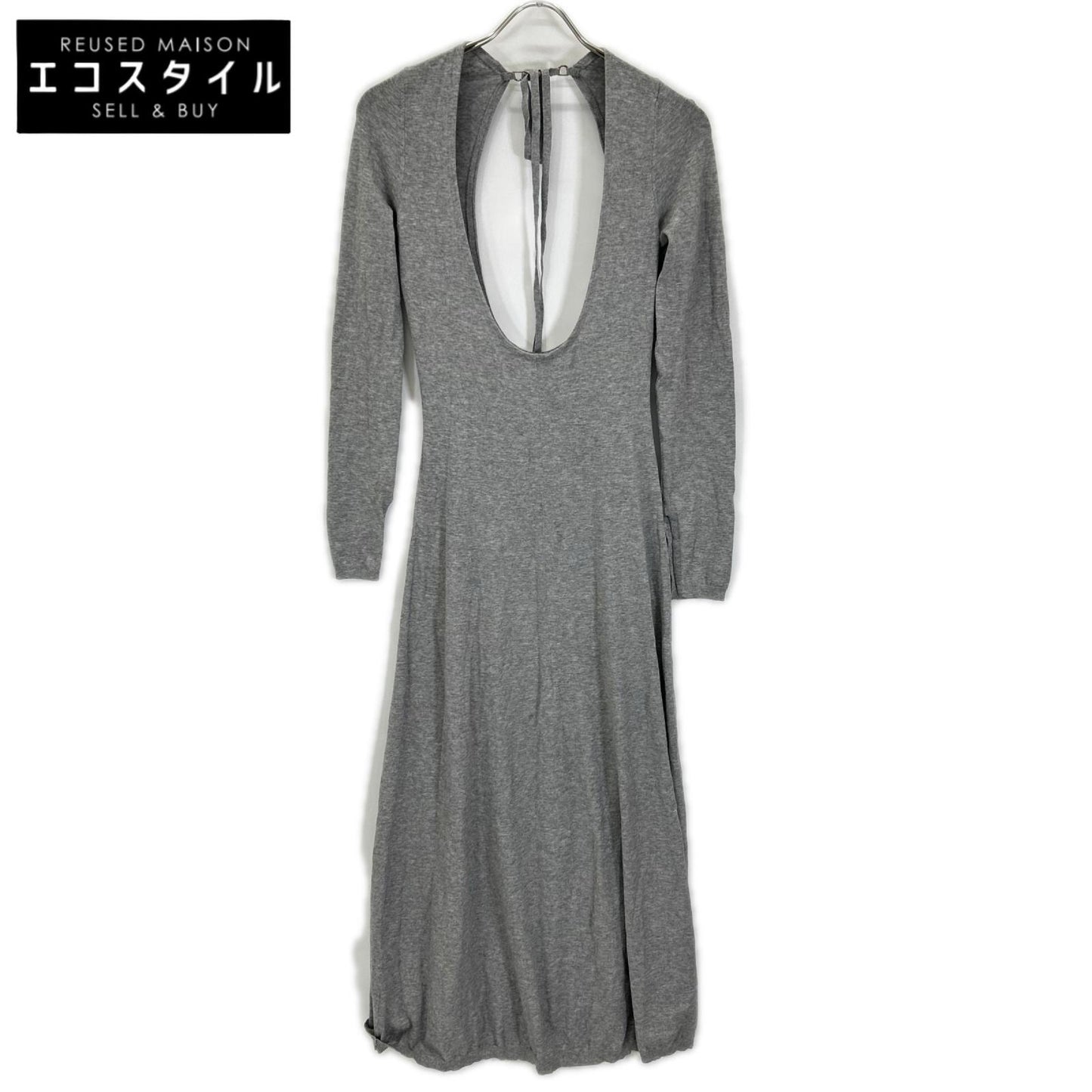 Rosarymoon ロザリームーン 25RF-7023 グレー Layered Bare Knit Dress ワンピース ワンピース