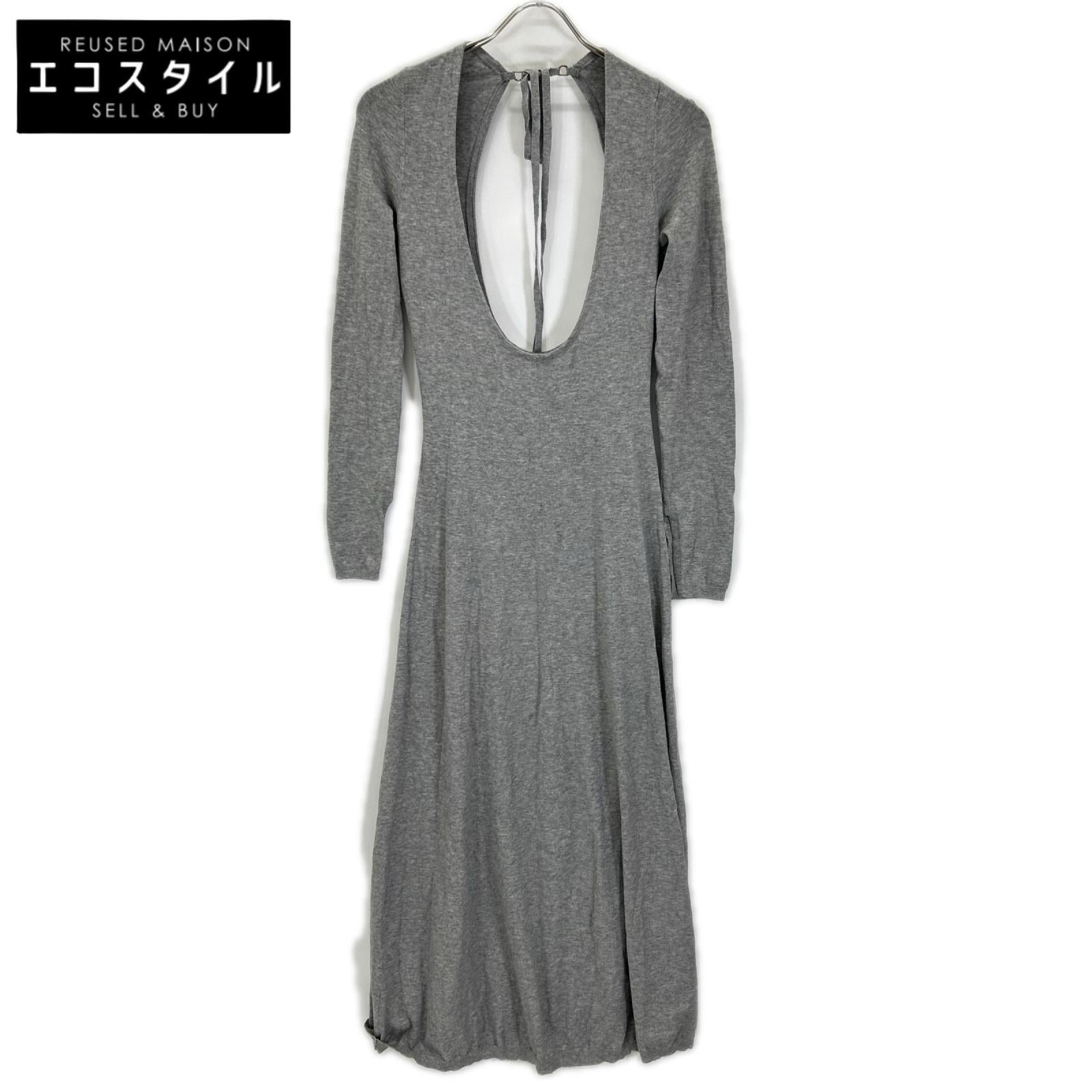 Rosarymoon ロザリームーン 25RF-7023 グレー Layered Bare Knit Dress ワンピース ワンピース