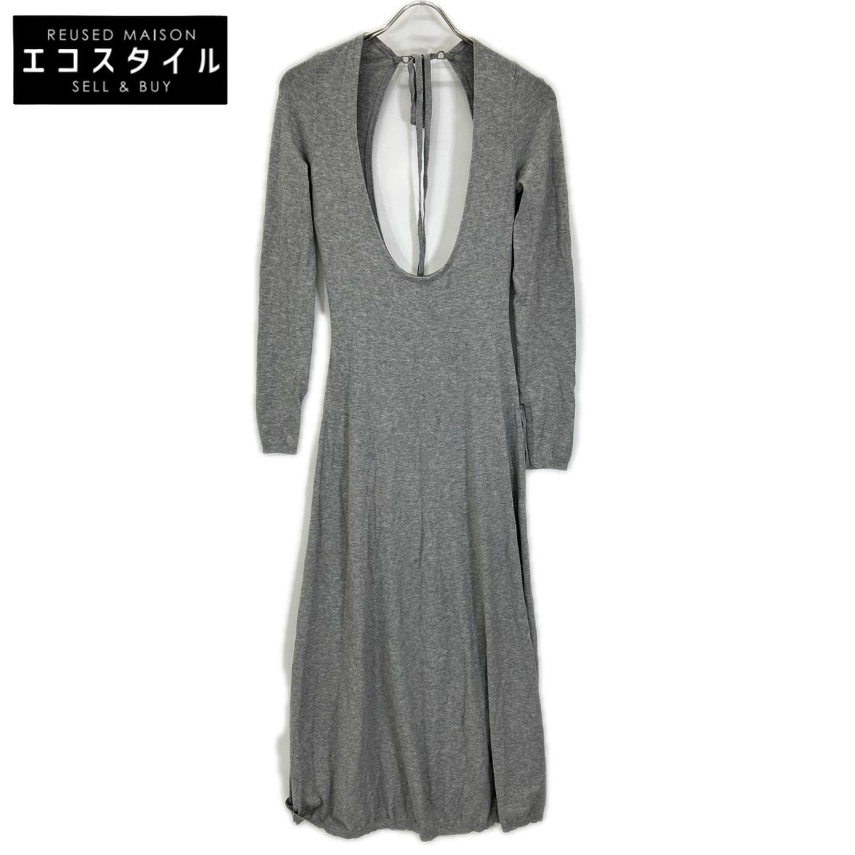 Rosarymoon ロザリームーン 25RF-7023 グレー Layered Bare Knit Dress ワンピース ワンピース