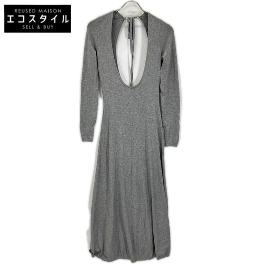 Rosarymoon ロザリームーン 25RF-7023 Gray Layered Bare Knit Dress Dress