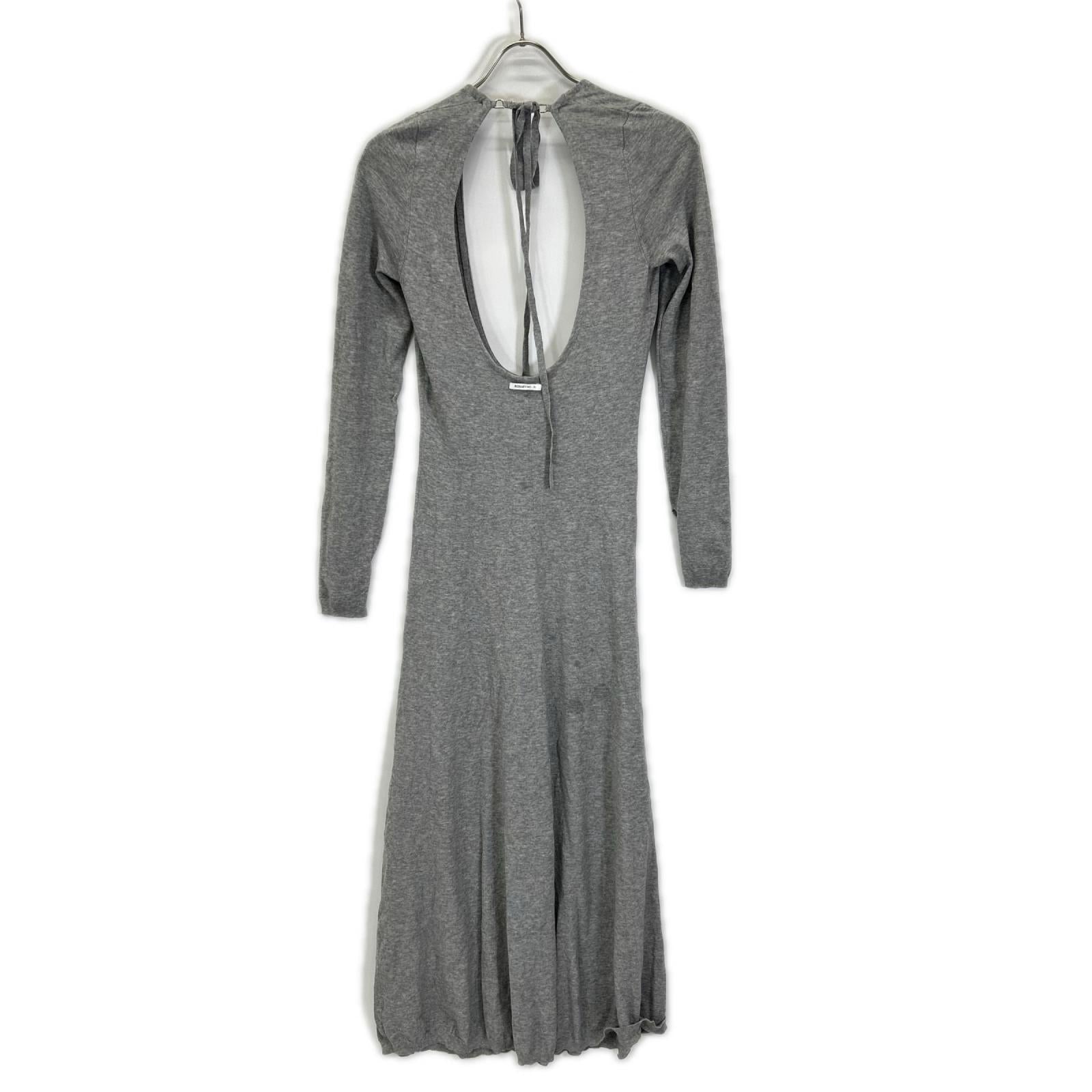 Rosarymoon ロザリームーン 25RF-7023 グレー Layered Bare Knit Dress ワンピース ワンピース