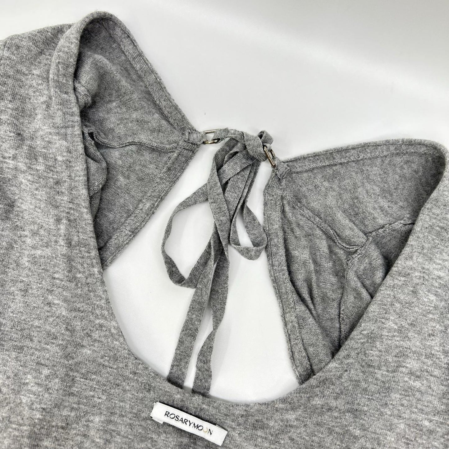 Rosarymoon ロザリームーン 25RF-7023 グレー Layered Bare Knit Dress ワンピース ワンピース