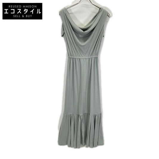 snidel スナイデル SWCO254029 Sky Blue Rape-Neck Cut Dress Dress