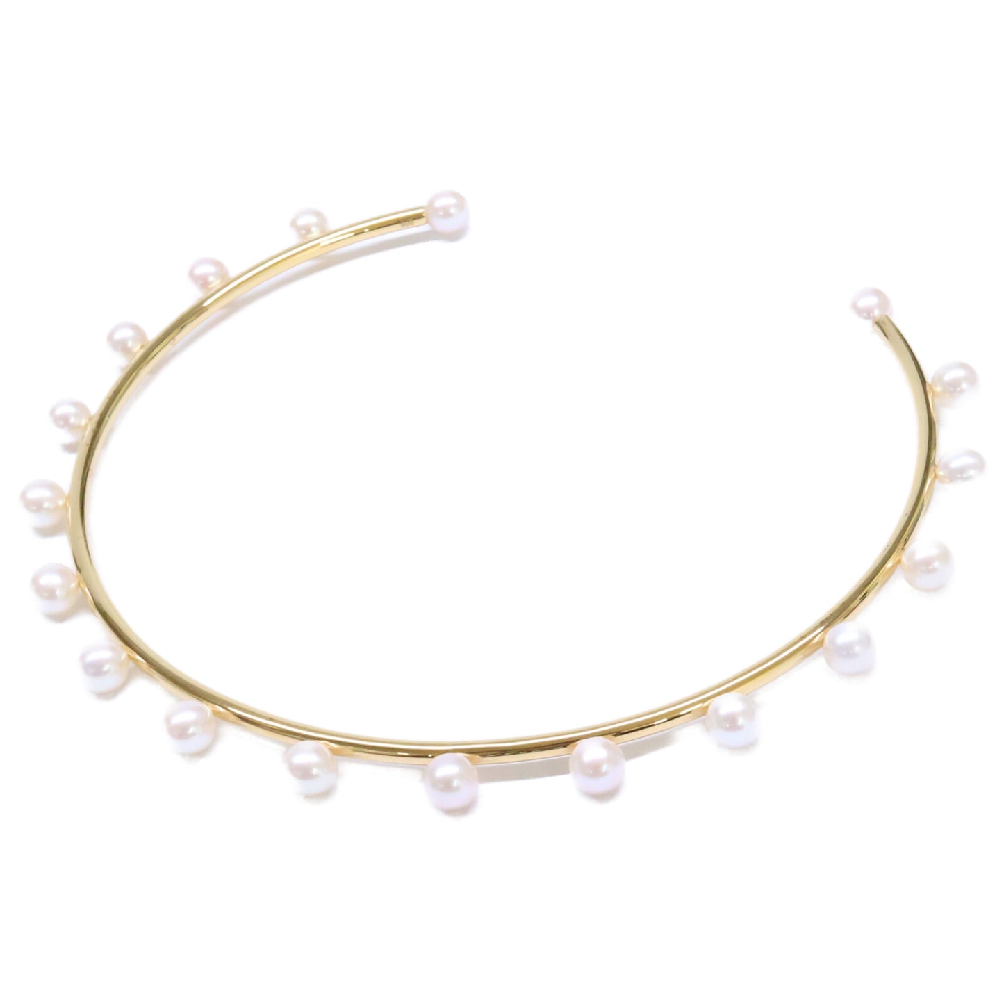 bijou de m ビジュードエム 美品 Pearl Choker K18コーティング925 淡水パール チョーカー