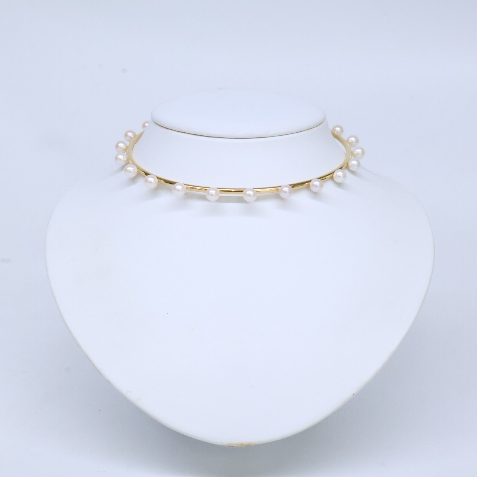 bijou de m ビジュードエム 美品 Pearl Choker K18コーティング925 淡水パール チョーカー