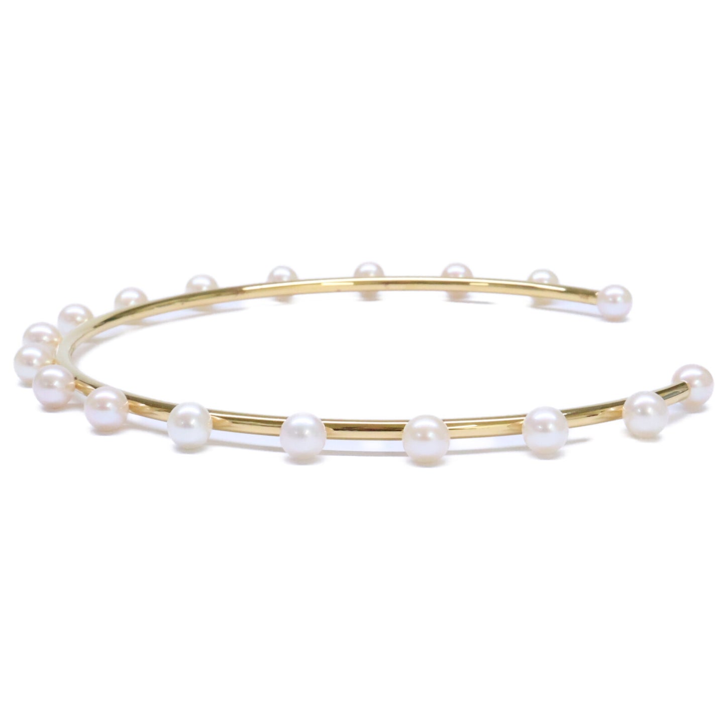 bijou de m ビジュードエム 美品 Pearl Choker K18コーティング925 淡水パール チョーカー