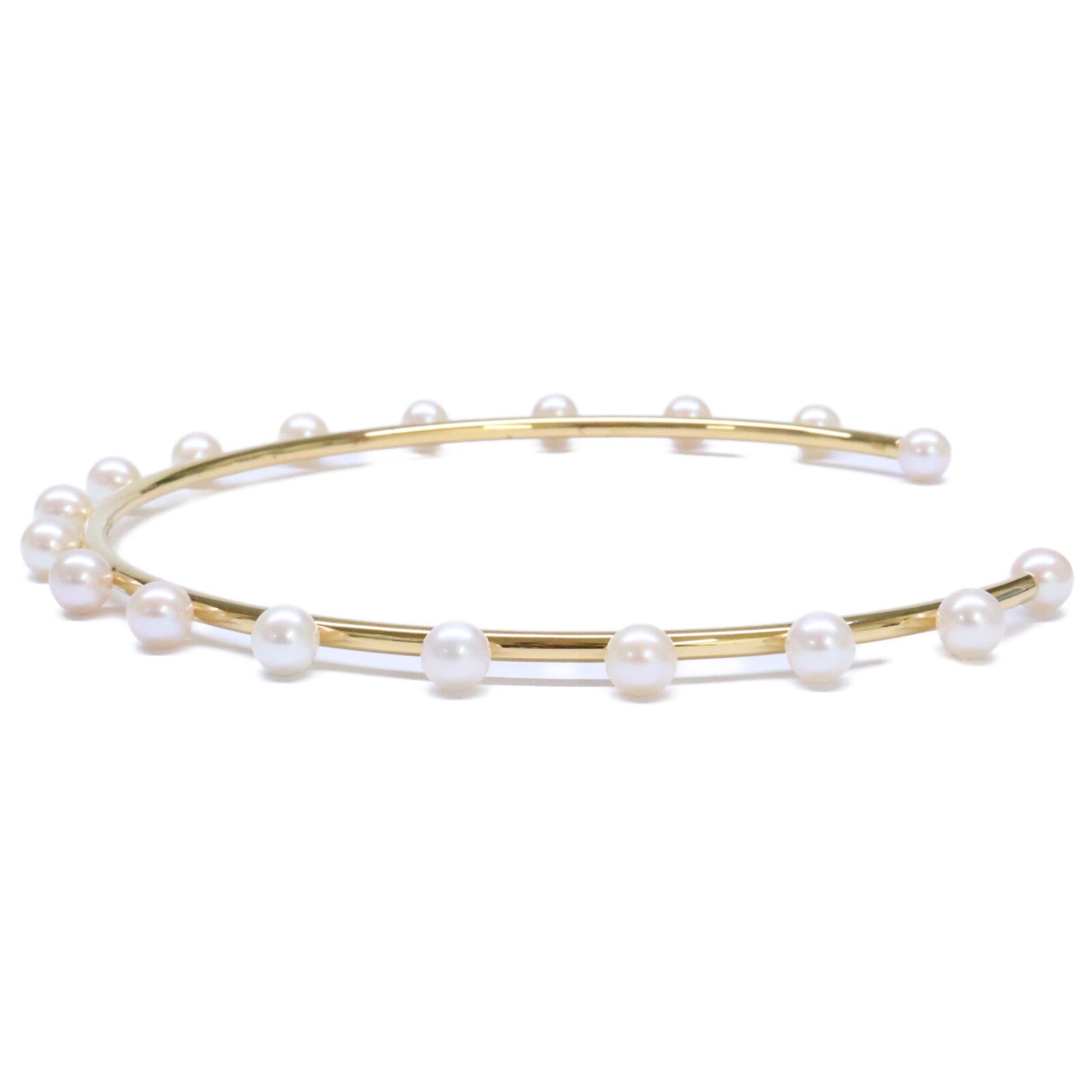 bijou de m ビジュードエム 美品 Pearl Choker K18コーティング925 淡水パール チョーカー