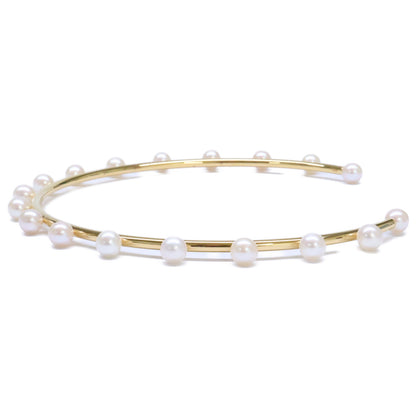 bijou de m ビジュードエム 美品 Pearl Choker K18コーティング925 淡水パール チョーカー