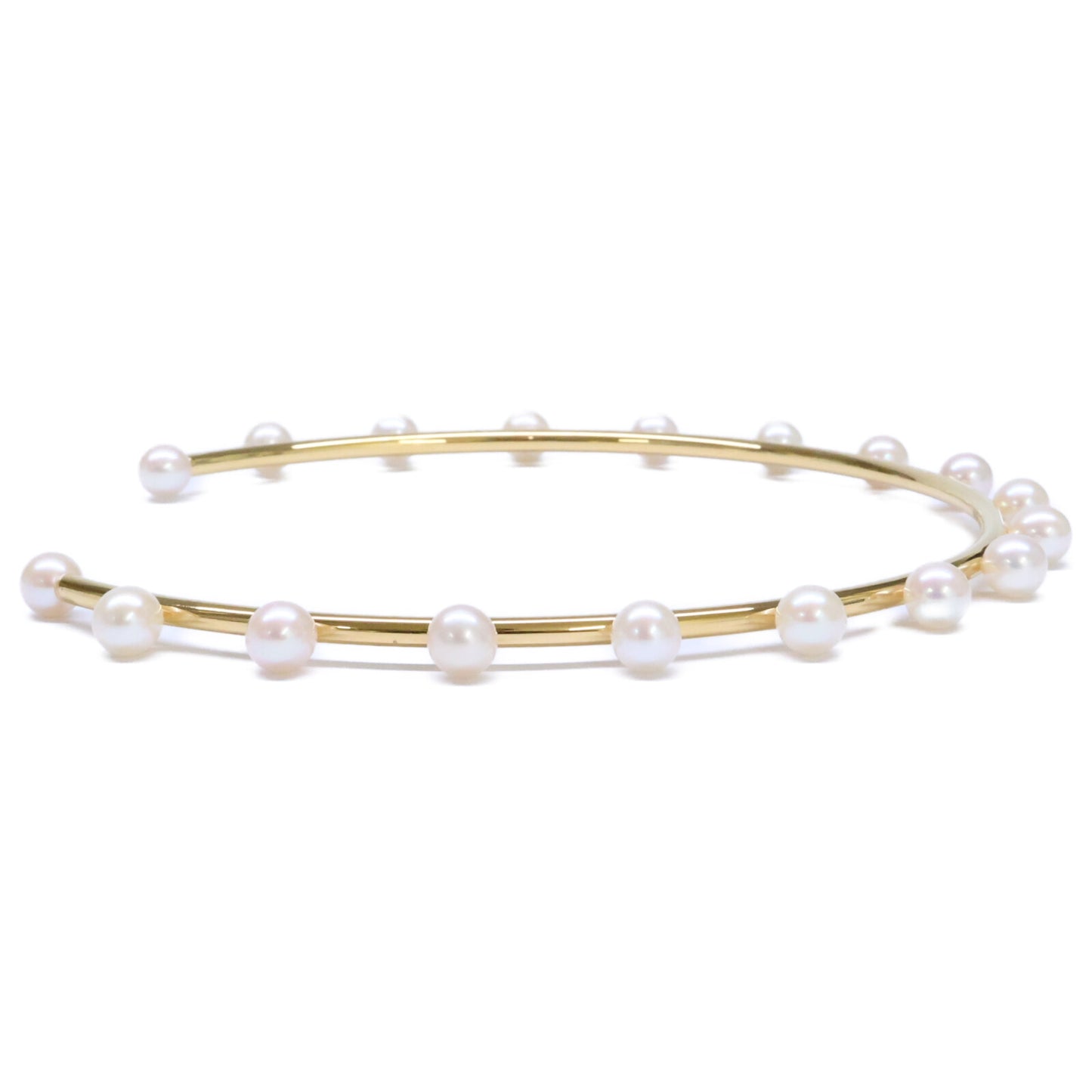 bijou de m ビジュードエム 美品 Pearl Choker K18コーティング925 淡水パール チョーカー