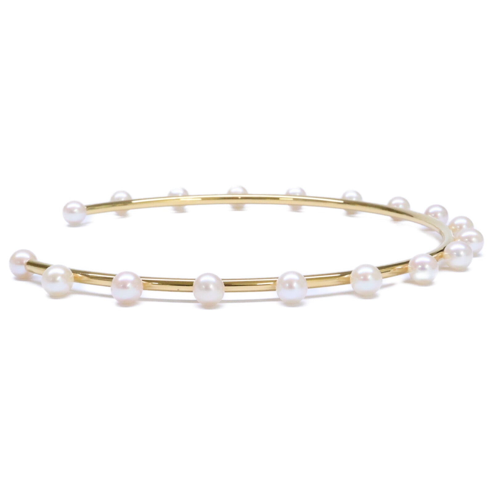 bijou de m ビジュードエム 美品 Pearl Choker K18コーティング925 淡水パール チョーカー