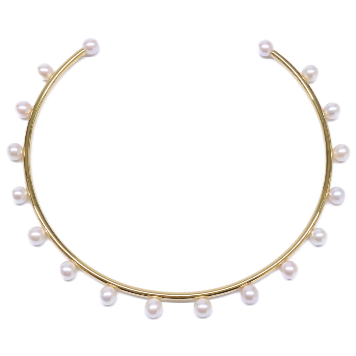 bijou de m ビジュードエム 美品 Pearl Choker K18コーティング925 淡水パール チョーカー