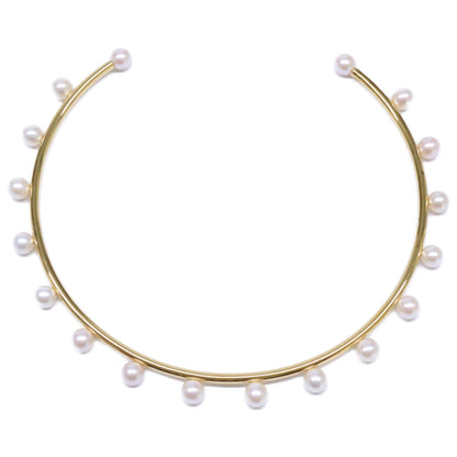 bijou de m ビジュードエム 美品 Pearl Choker K18コーティング925 淡水パール チョーカー