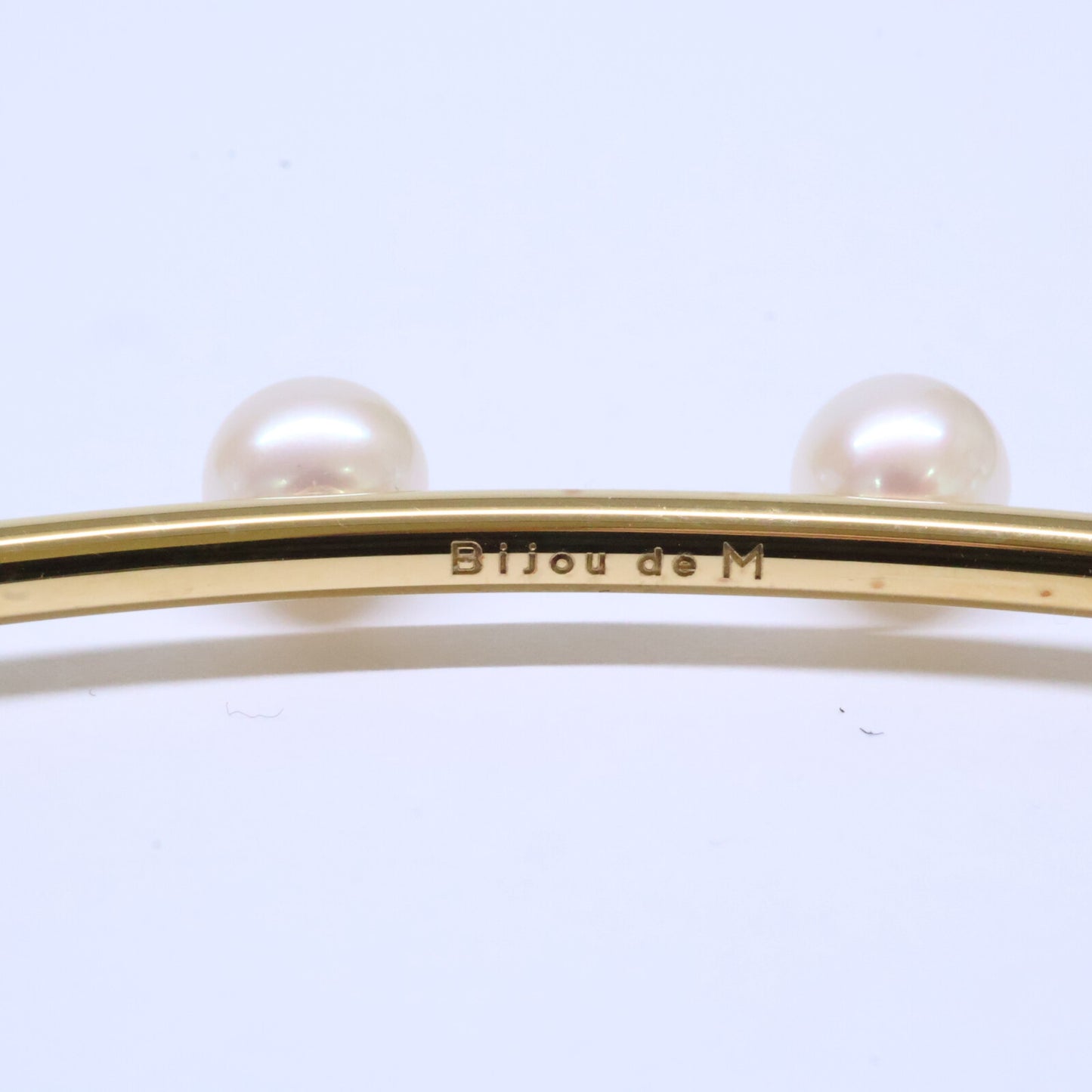 bijou de m ビジュードエム 美品 Pearl Choker K18コーティング925 淡水パール チョーカー