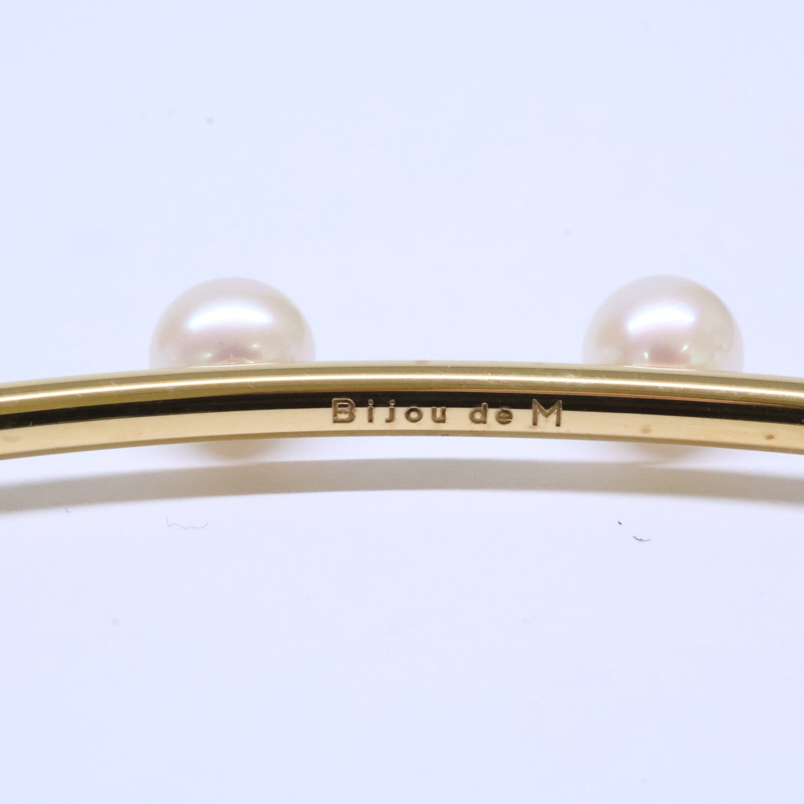 bijou de m ビジュードエム 美品 Pearl Choker K18コーティング925 淡水パール チョーカー
